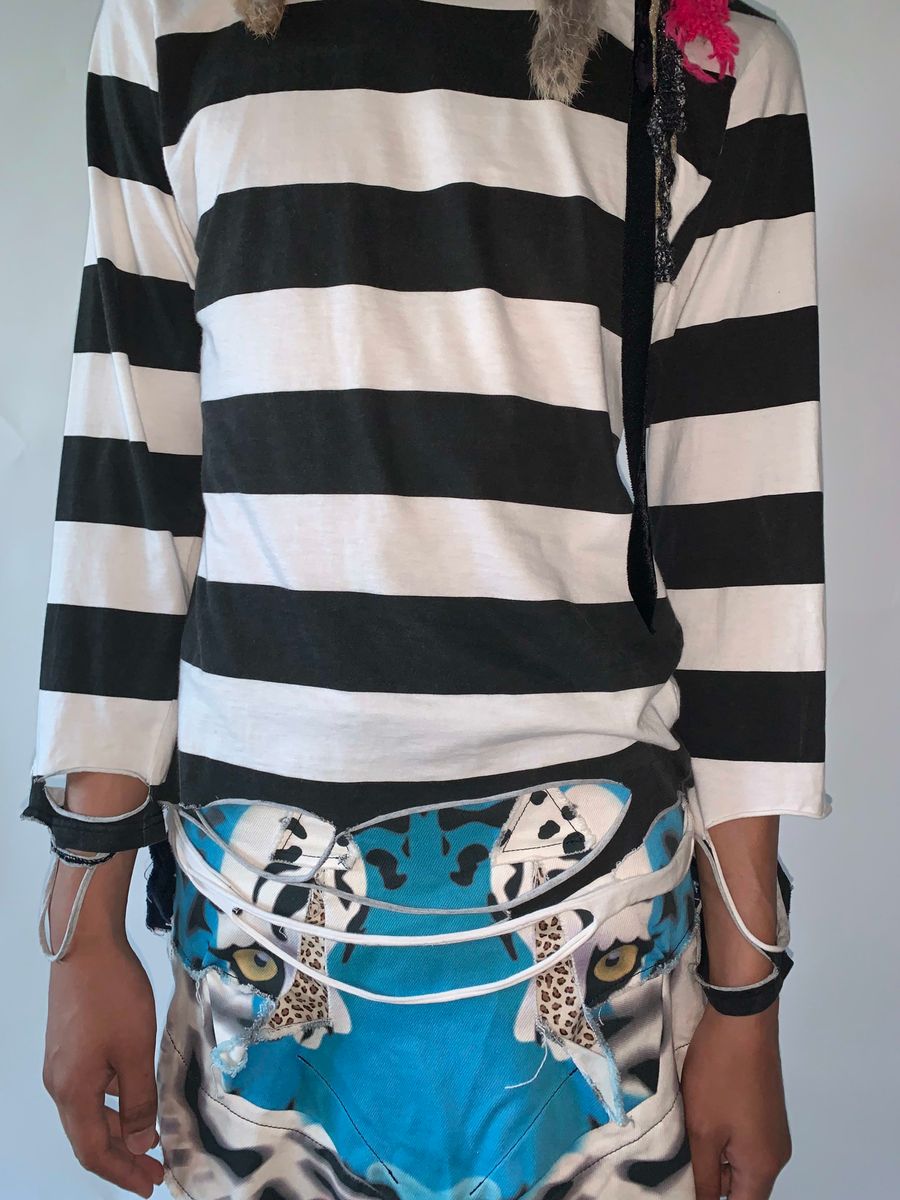 Nozomi Ishiguro Striped Deconstructed Top product image