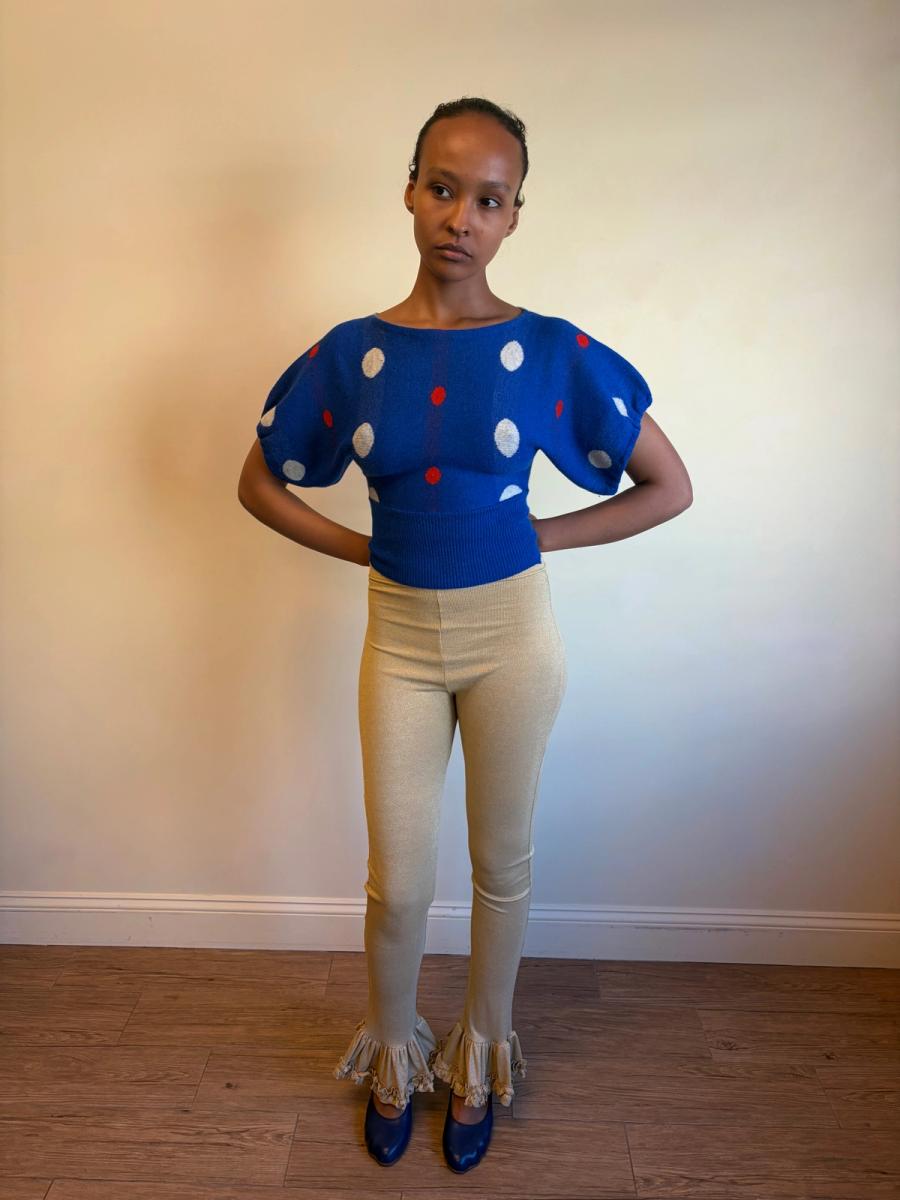 80s Dorothée Bis Polka Dot Sweater product image