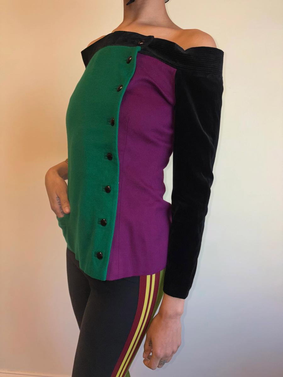 80s Gianni Versace Colorblock Jacket product image