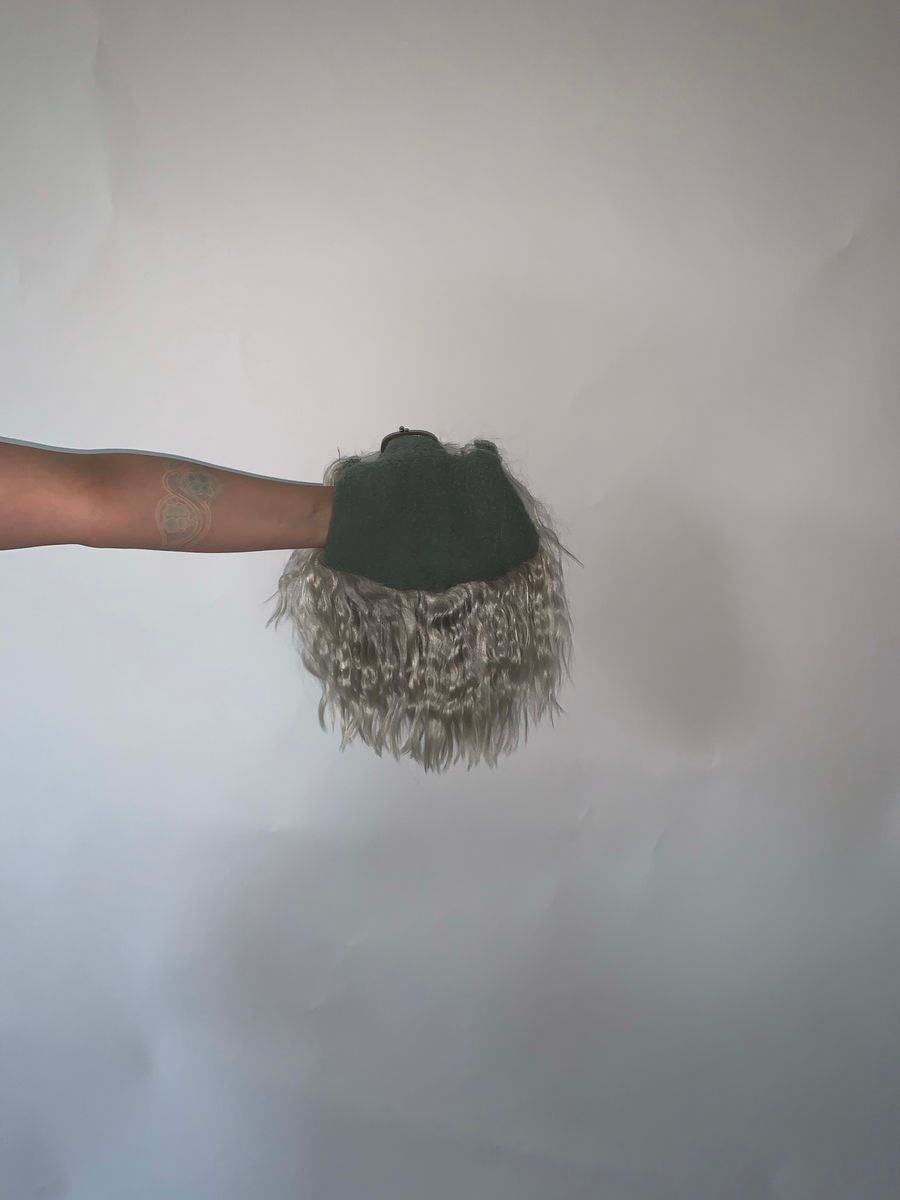 1899 Unusual Silver Fur Muff & Coinpurse product image