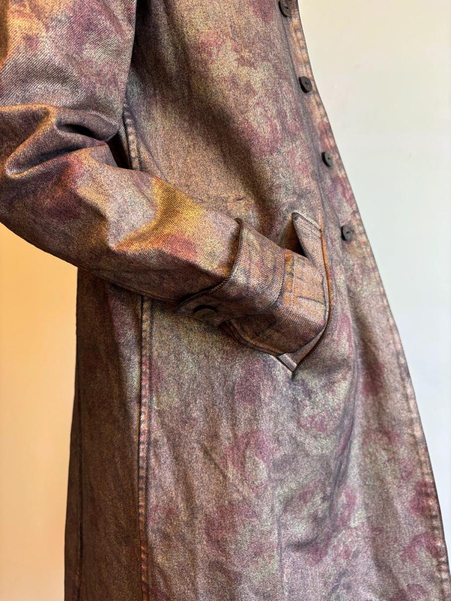 Jane Marple Coated Metallic Rose Trench product image