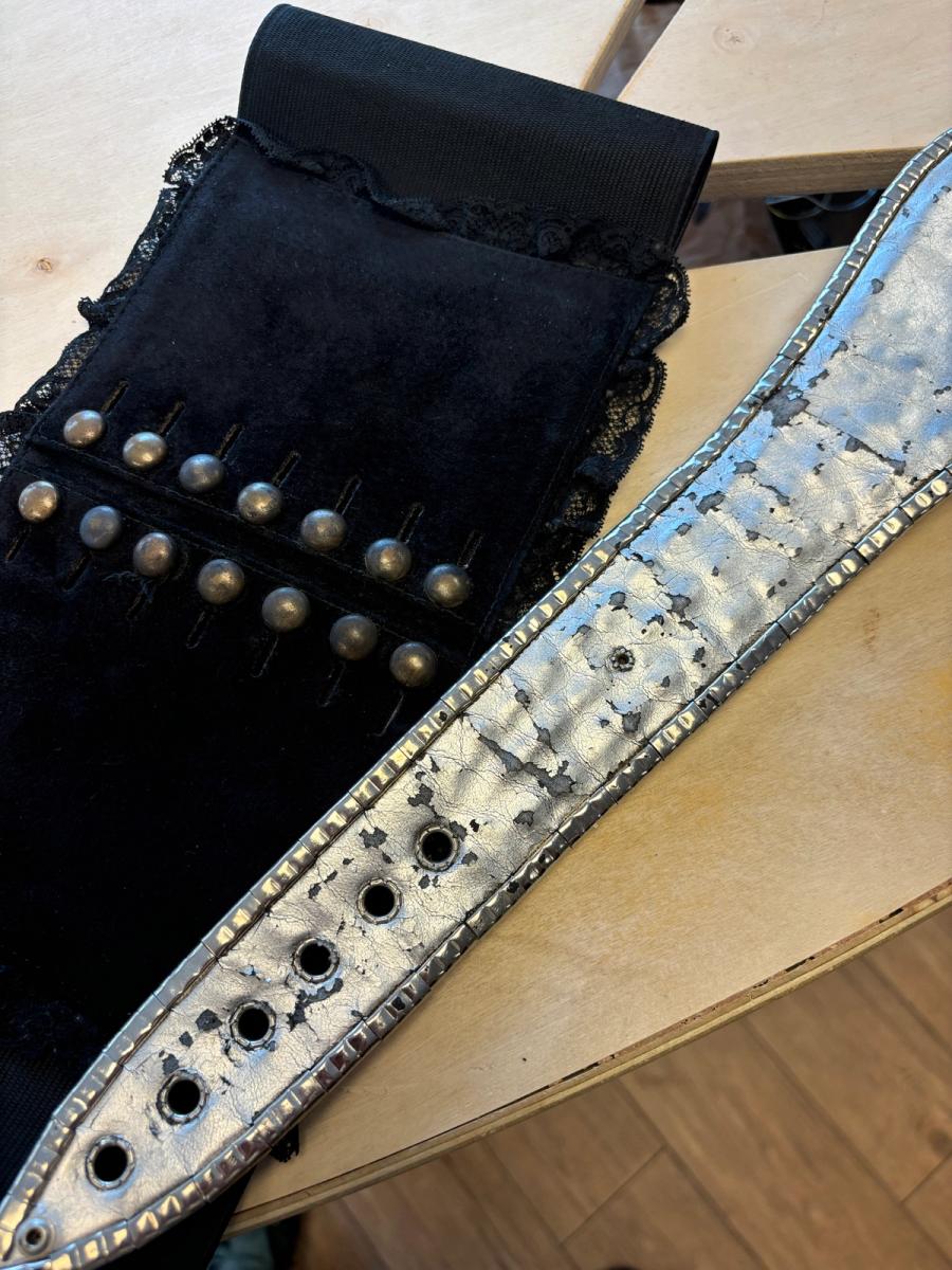 1980s Parisian Designed Blue Gem Encrusted Belt product image