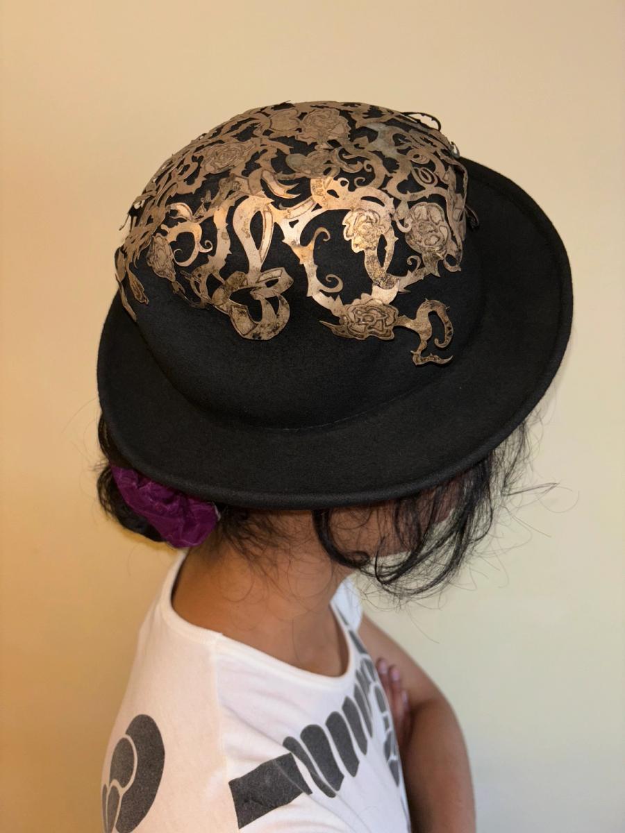 1989 Atelier Cutout Brass Bowler Hat product image