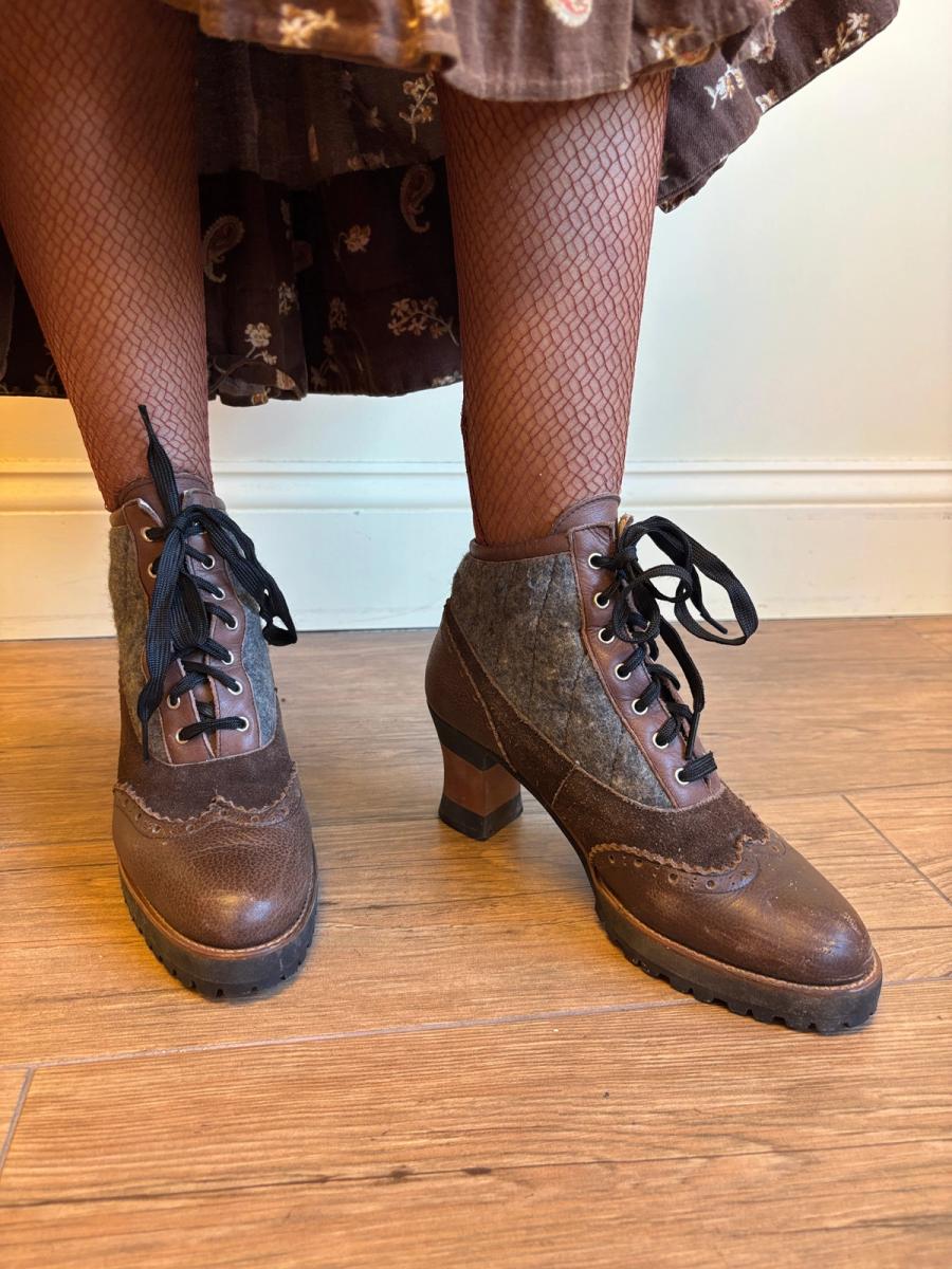 80s Junior Gaultier Leather Boots product image