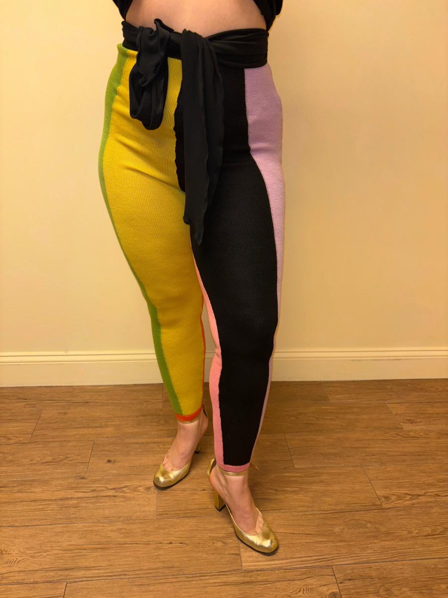 Gianni Versace Knit Harlequin Pants product image