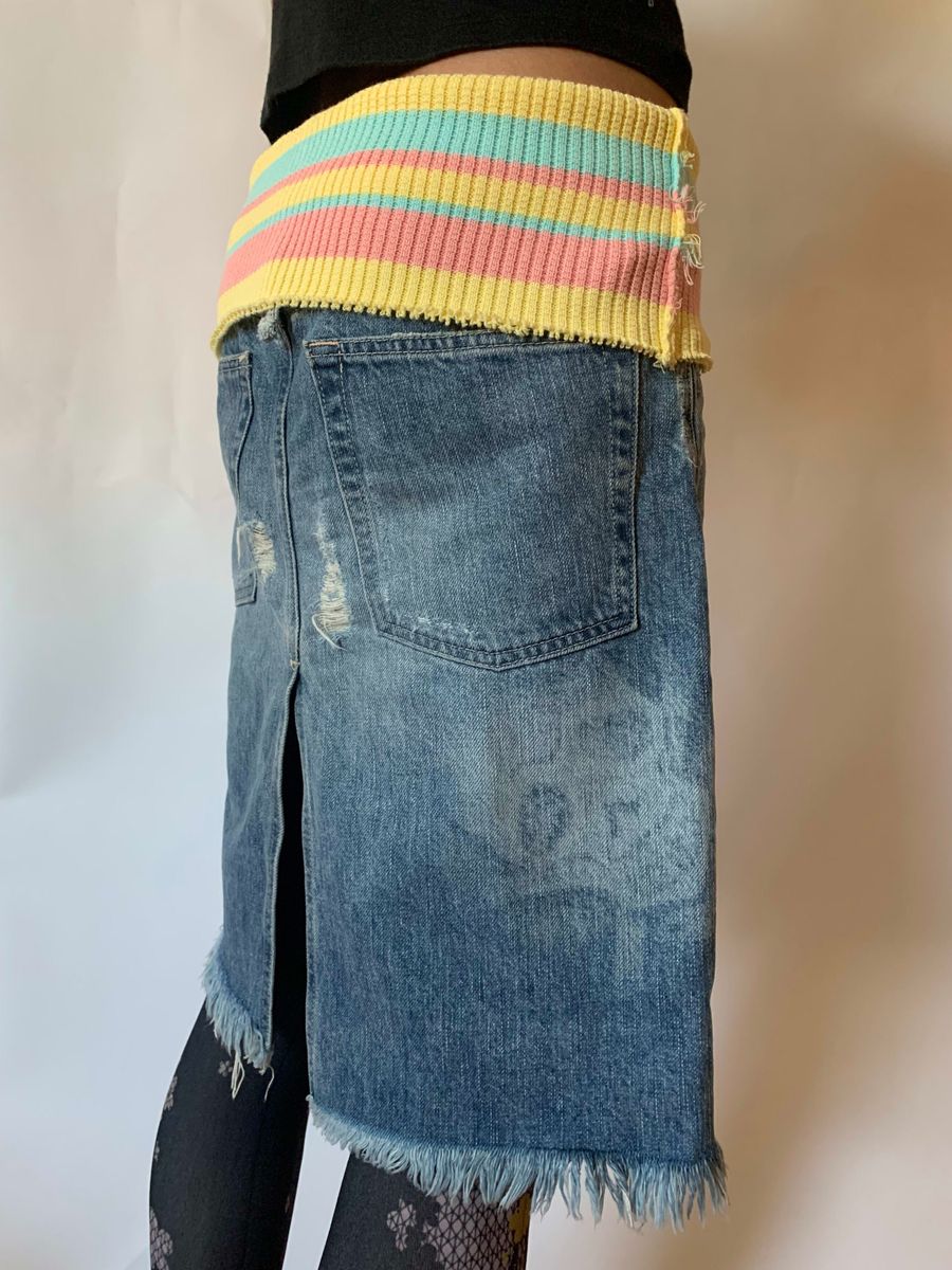 Nozomi Ishiguro Extreme High Waist Denim Skirt product image