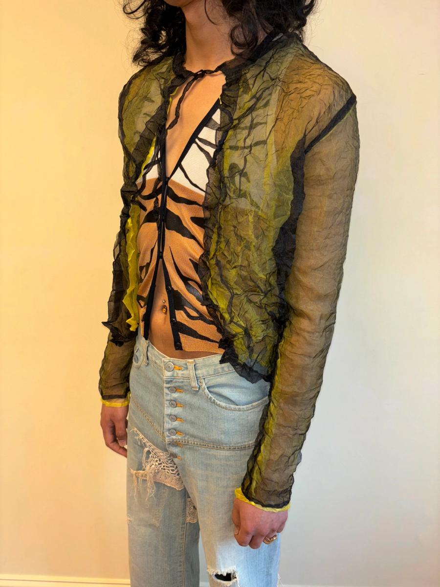 Krizia Wrinkle Pleated Reversible Over-shirt product image