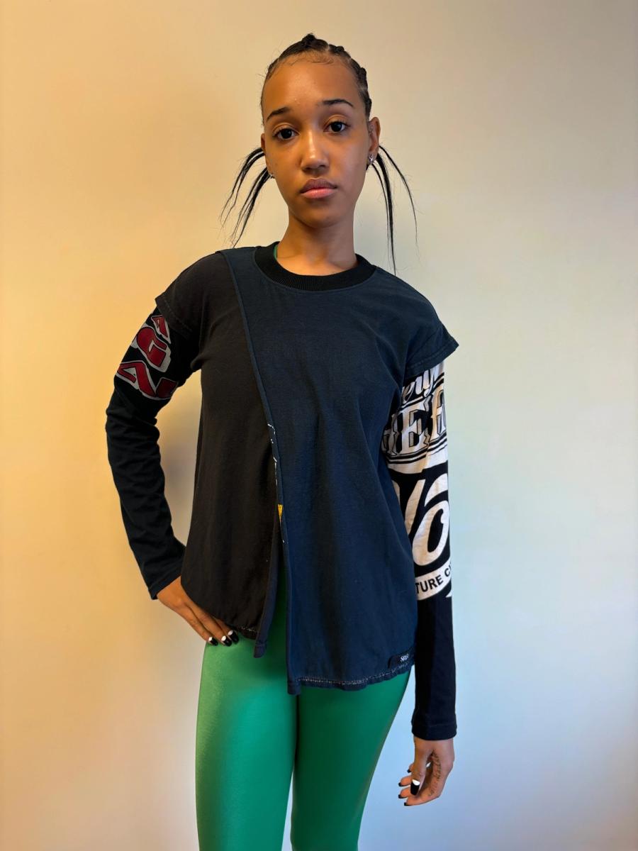 Patchwork T-shirt Long Sleeve product image