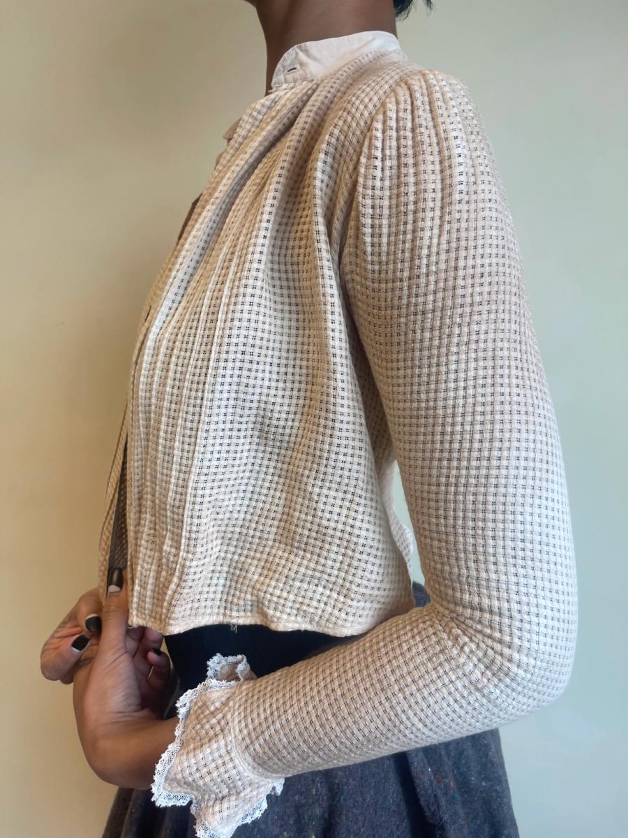 Antique Edwardian Monkscloth Shirtwaist  product image