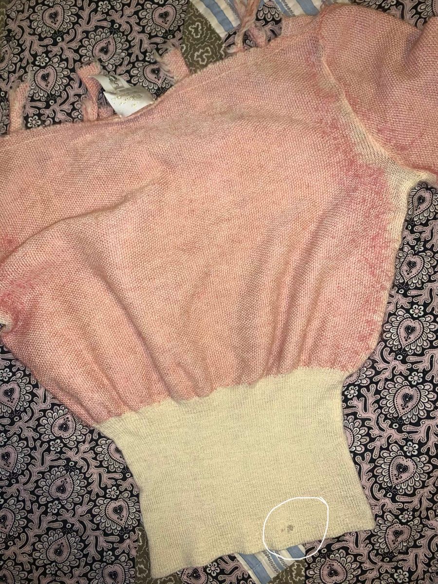 Vivienne Westwood Gold Label Shredded Pink Mohair Sweater product image