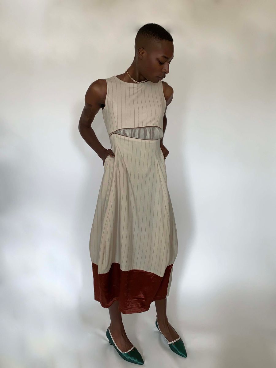 Condire Avant-garde Pinstripe Dress product image