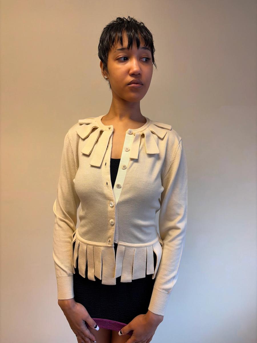 Pour Toi Tricot Ribbon Knit Cardigan product image