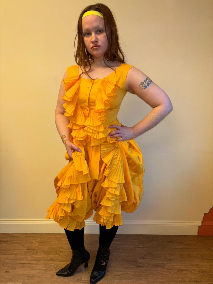 80s Chantal Thomass Yellow Top and Pants Set product image