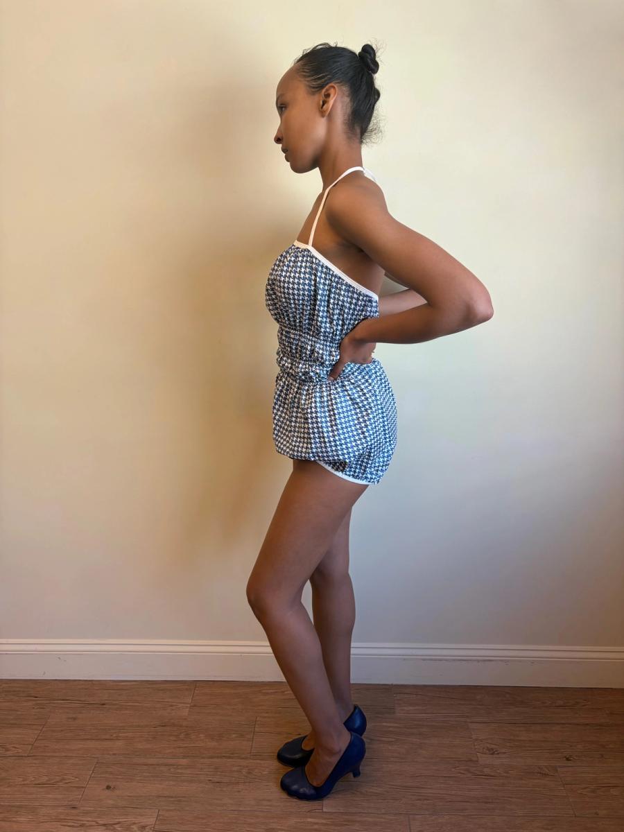 1960s Houndstooth "Disposable" Swimsuit product image