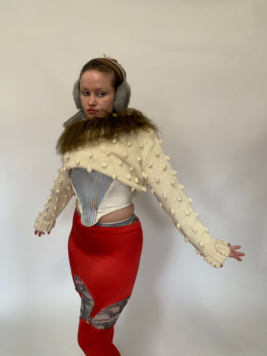 Kaneko Isao Mongolian Fur Trim Sweater product image