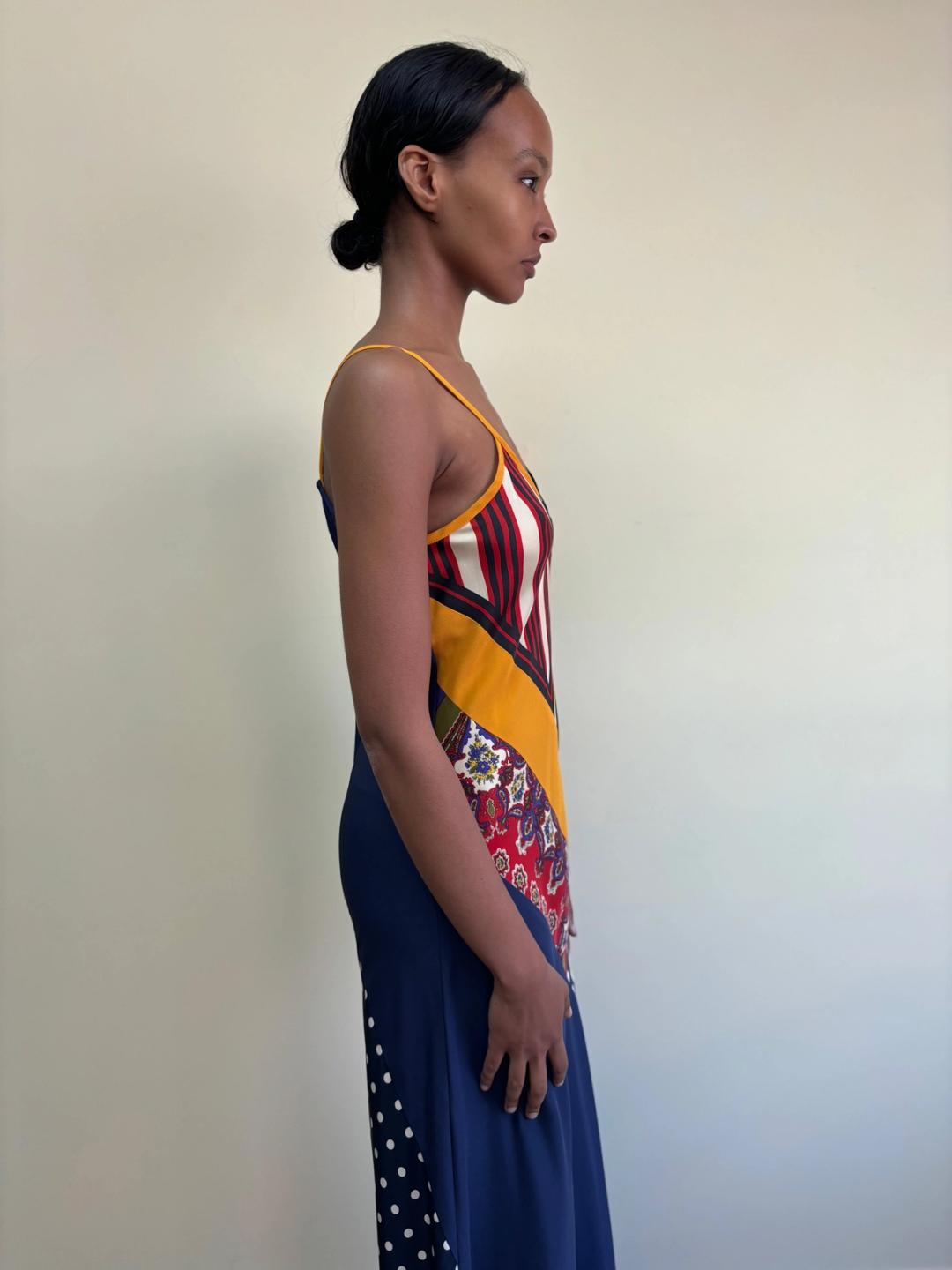 Vintage Jean-Paul Gaultier Patchwork Slip Dress Vintage Jean-Paul Gaultier Patchwork Slip Dress