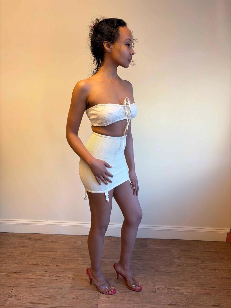 Antique 1930s Deco Knit Girdle product image