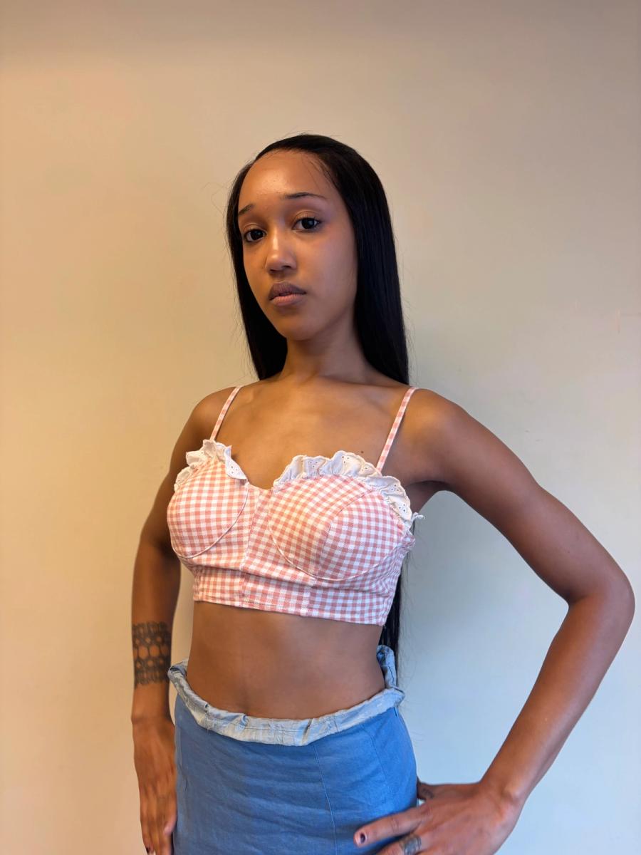 Simon Azoulay Gingham Bustier  product image