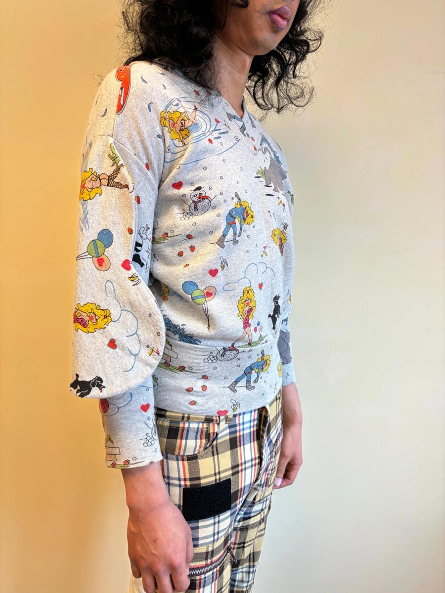 Autumn Winter 2003-2004 Bernhard Willhelm Bimbo Sweatshirt Top product image