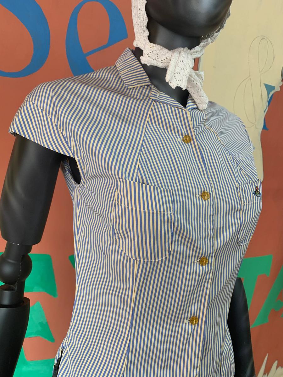 90s Vivienne Westwood Darted Button Down Shirt product image