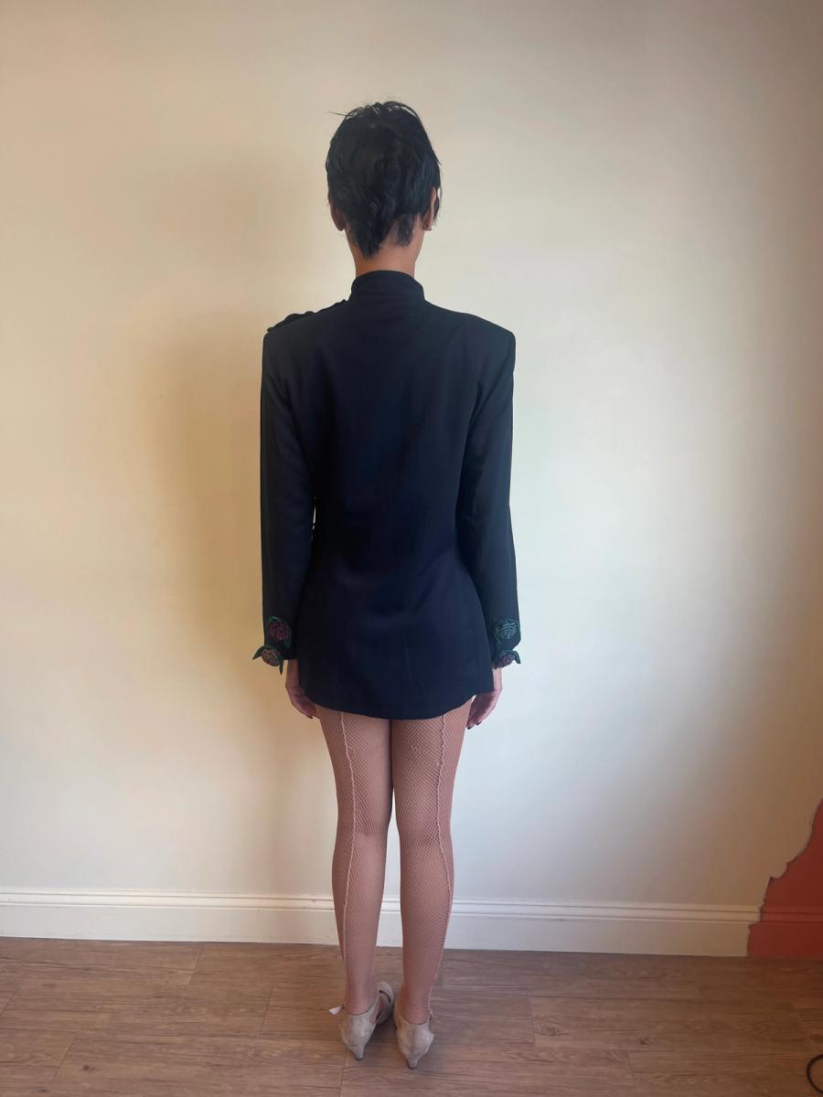 1980s Günther Schlamor Dimensional Flower Blazer  product image