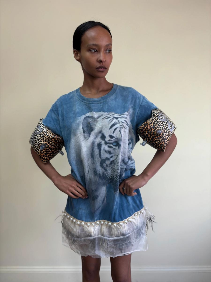 DryCleanOnly Feather Tiger Dress product image