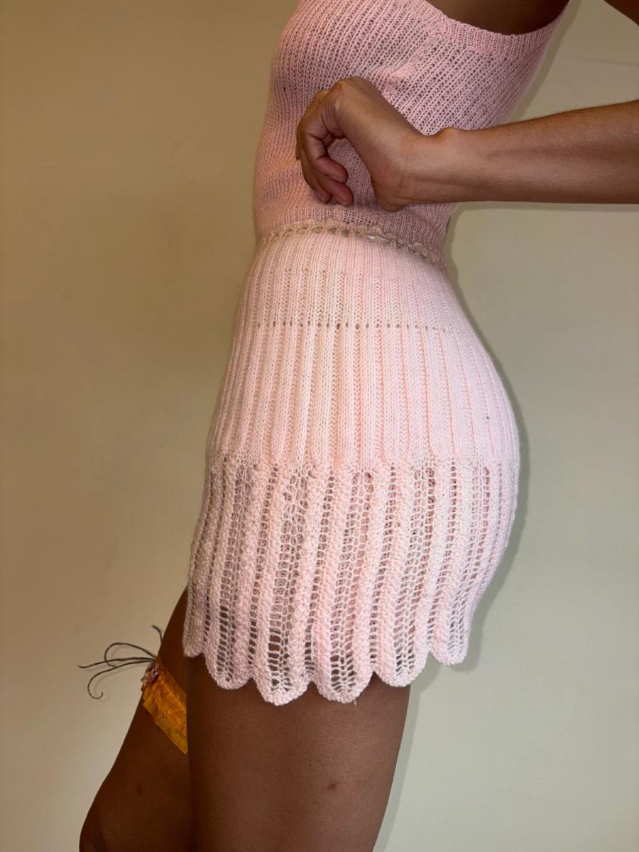 1930s French Handknit Scalloped Shorts product image