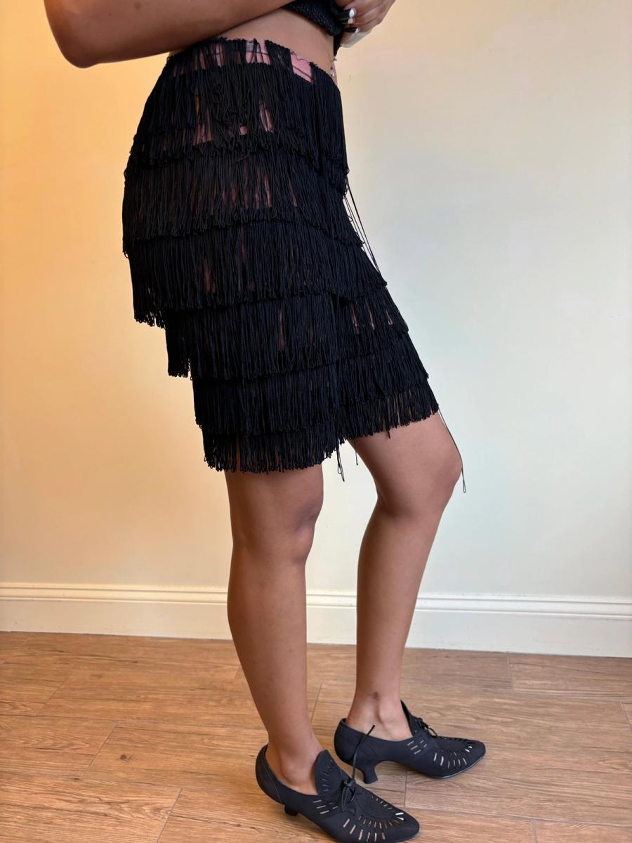 80s Jean-Paul Gaultier Fringe Shorts product image