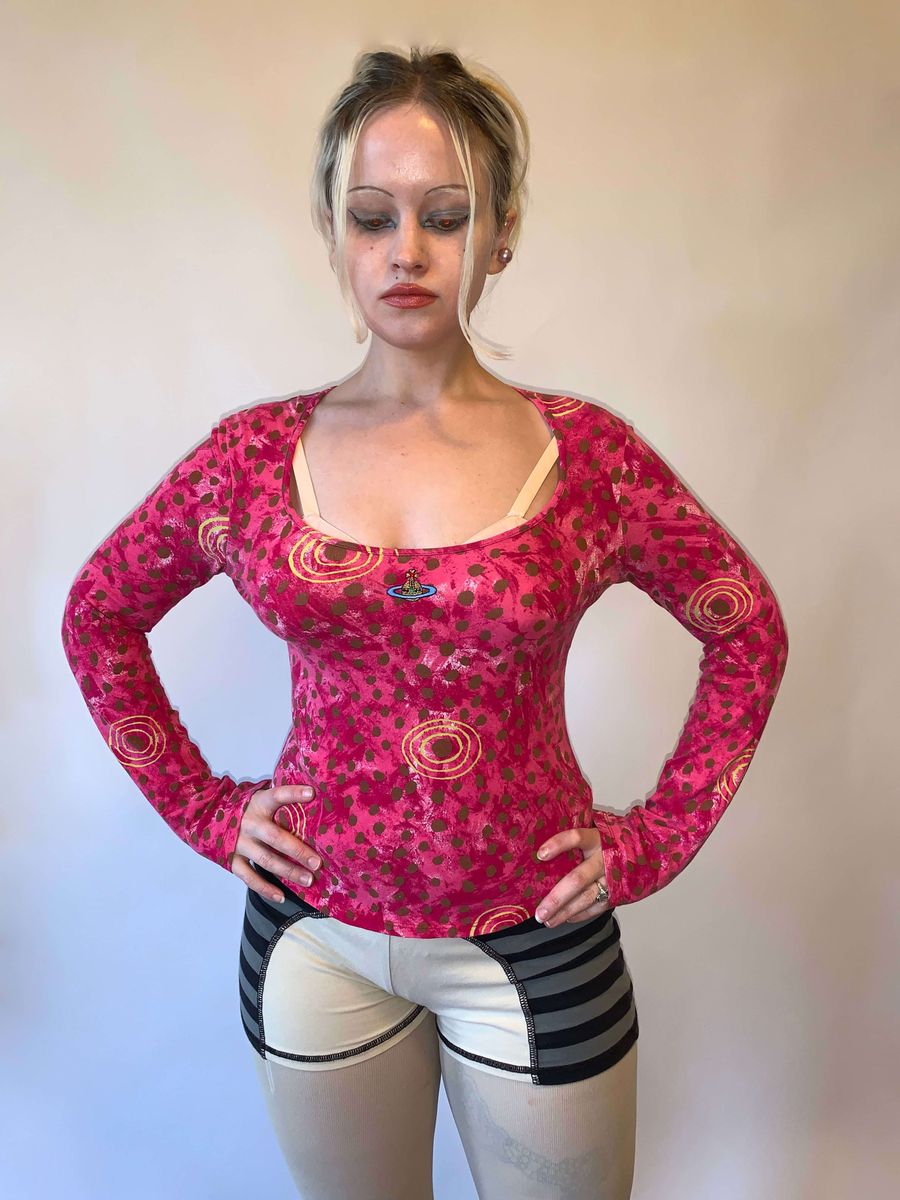 Vintage Vivienne Westwood Hot Pink Leopard Shirt product image