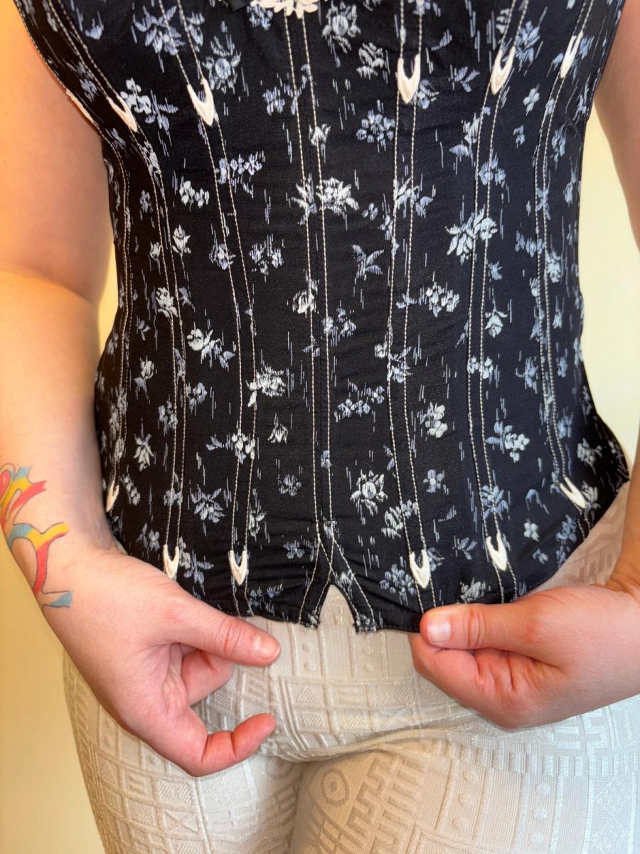 Vintage Chantal Thomass Floral Bustier product image