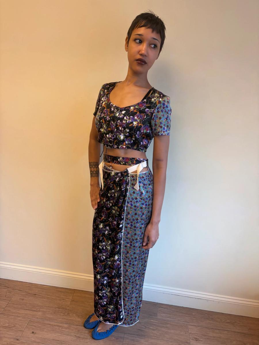 S/S 1994 Jean-Paul Gaultier Runway Floral Ensemble product image