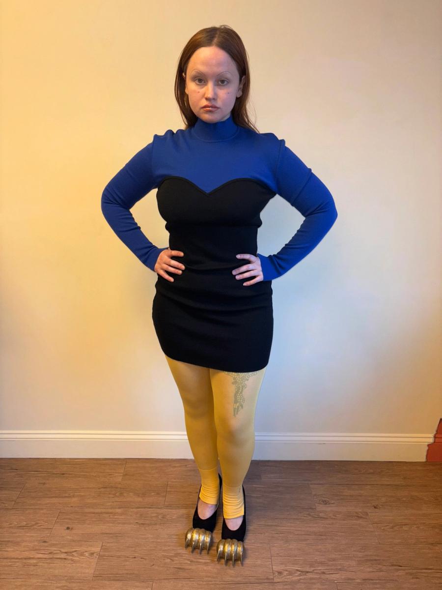 Chantal Thomass Suite Blue Sweetheart Illusion Dress  product image