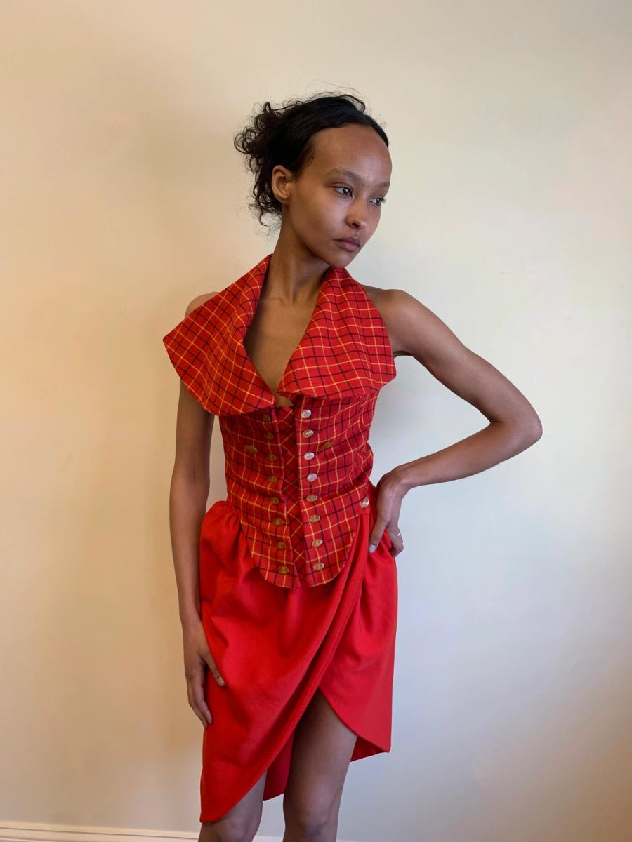 Vivienne Westwood 'Vive la Cocotte' AW 1995 Tartan Corset product image