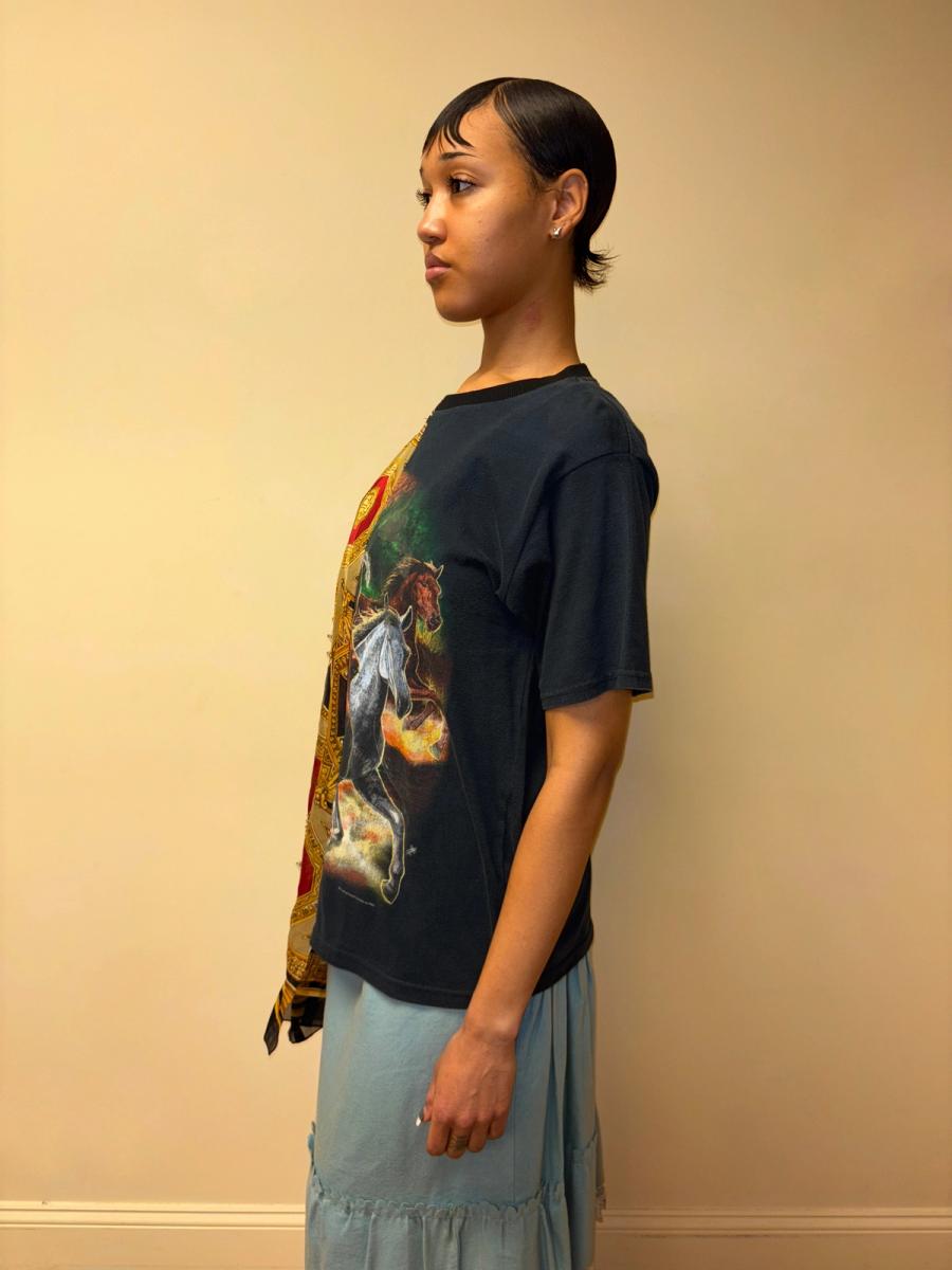 DryCleanOnly Horse Print Patchwork Top product image