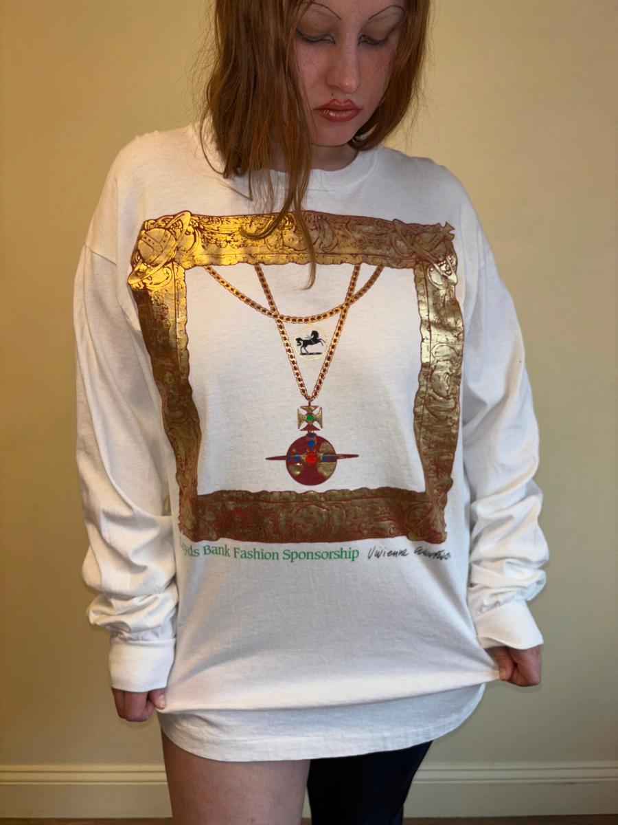 90s Vivienne Westwood Gold Foil Shirt product image