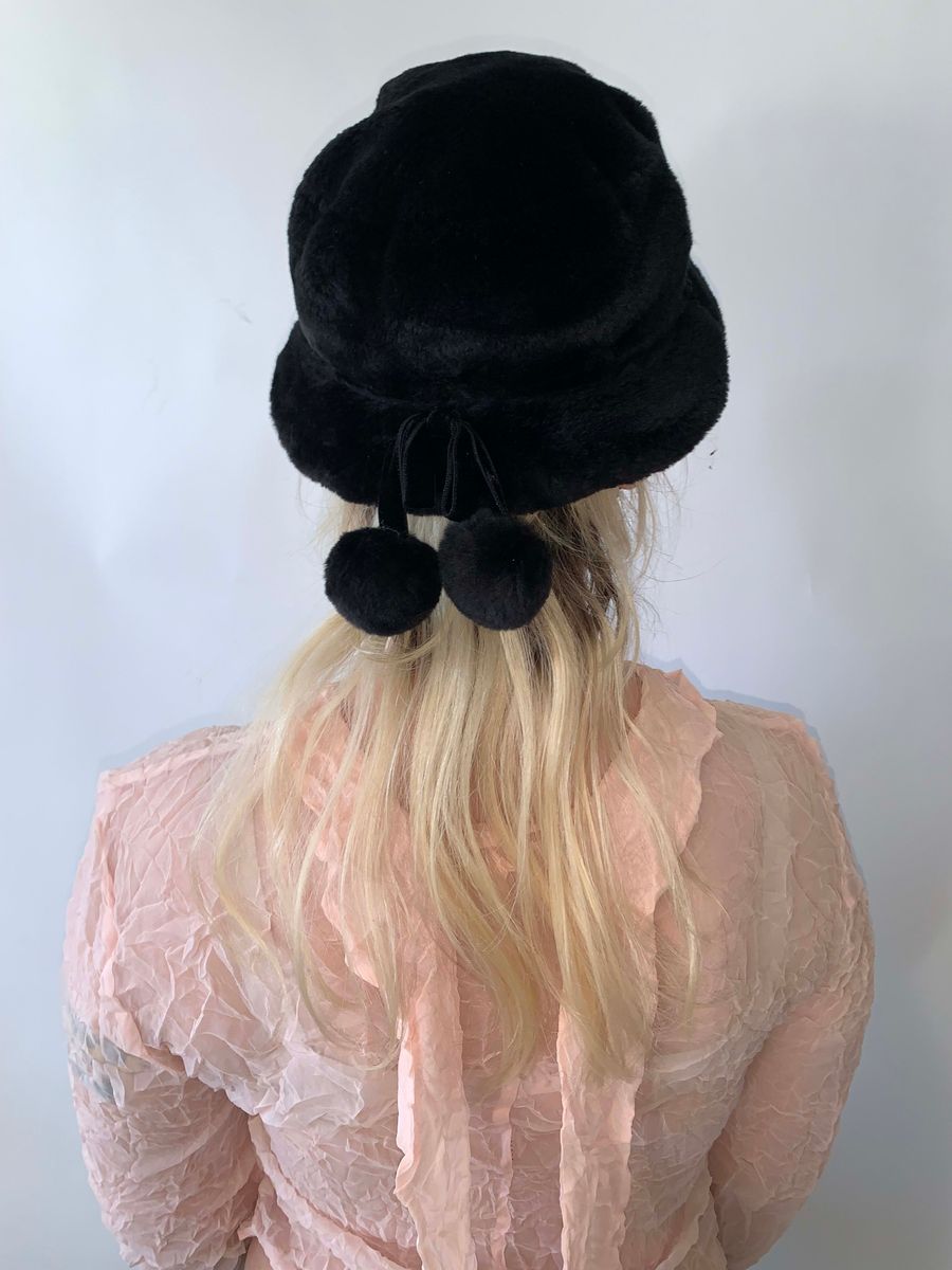 Chantal Thomass Plush Hat with Cherry Pom Pom product image