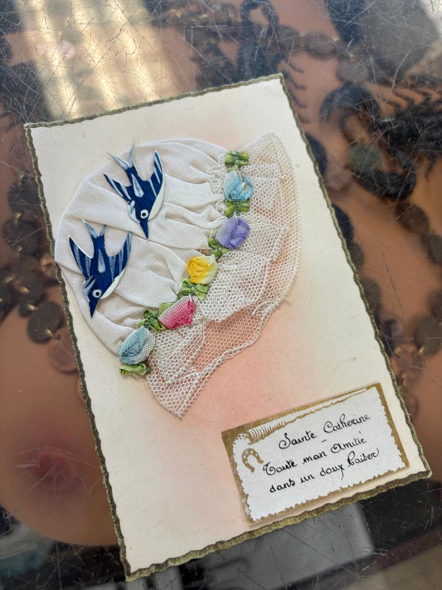 Antique French Saint Catherine Card product image