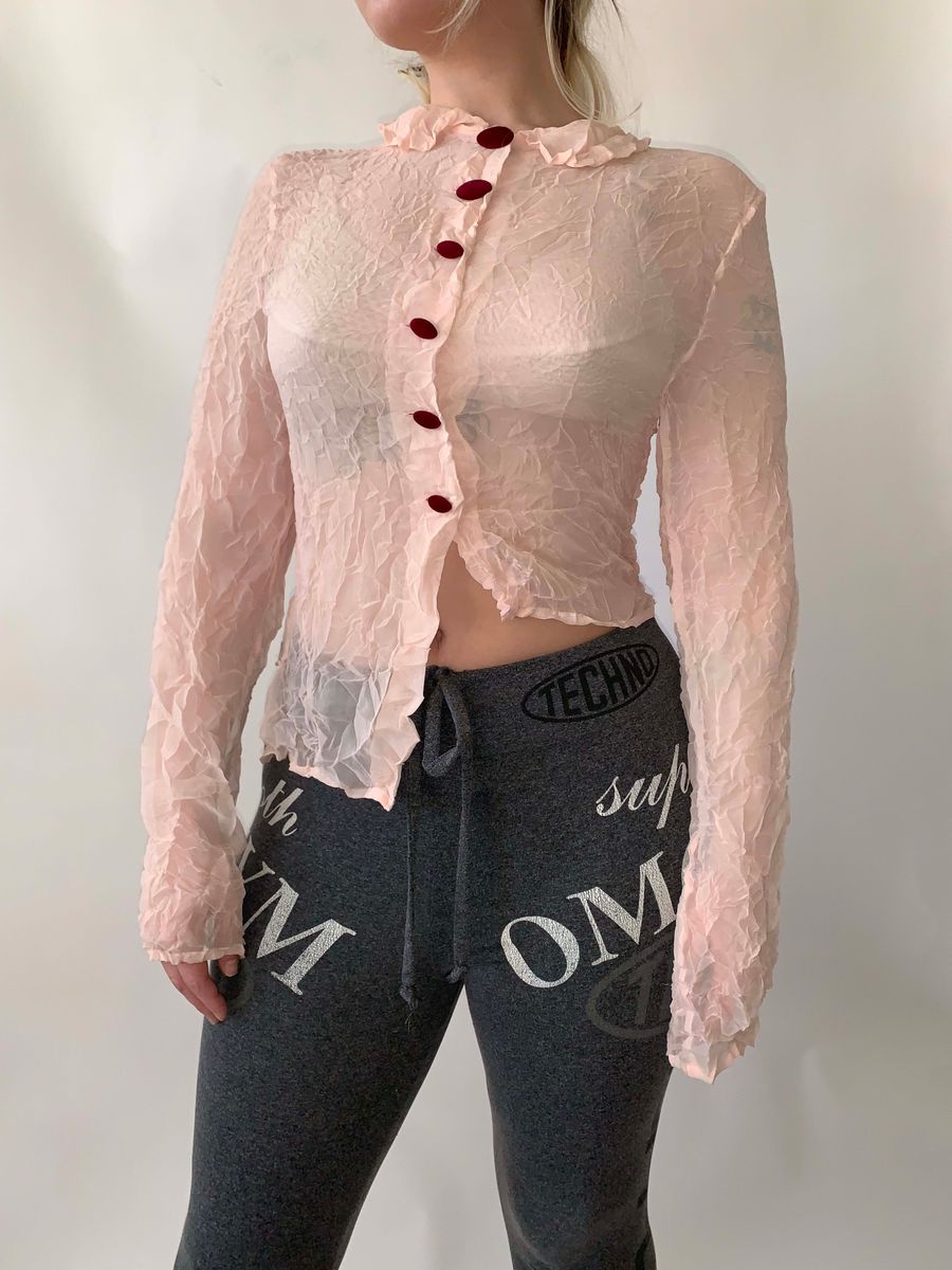Jane Marple Crinkled Asymmetrical top product image