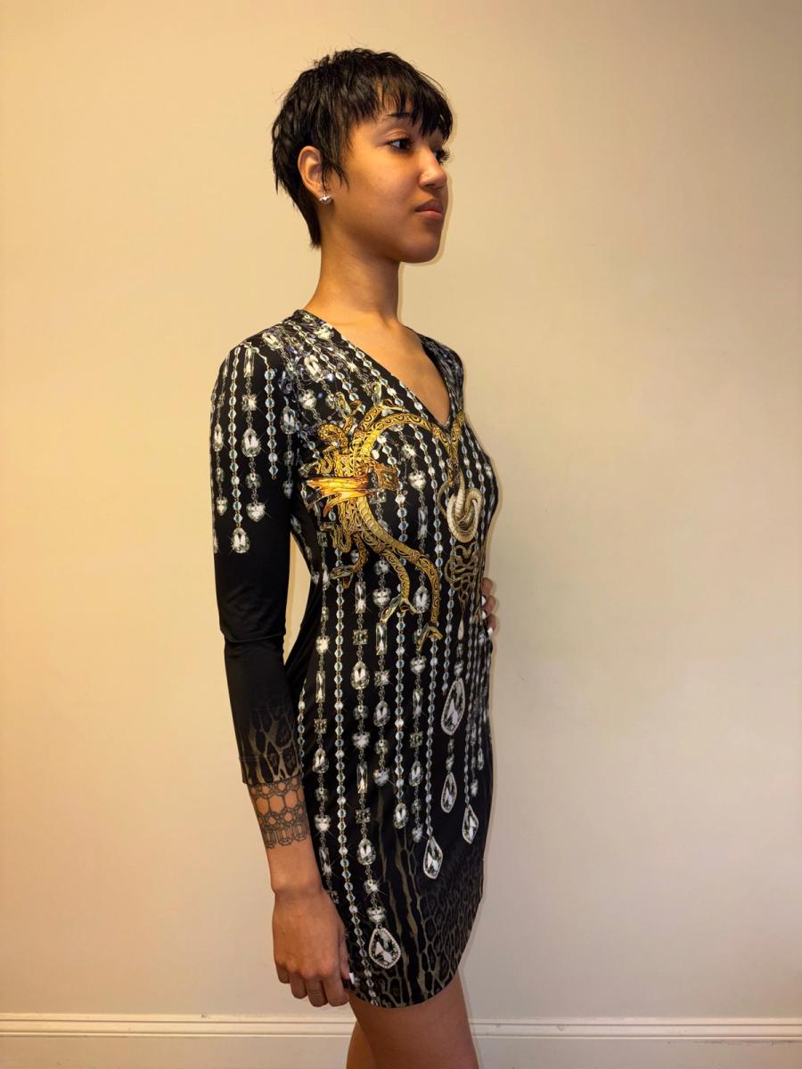 Cavalli Snake Print Bodycon Dress product image