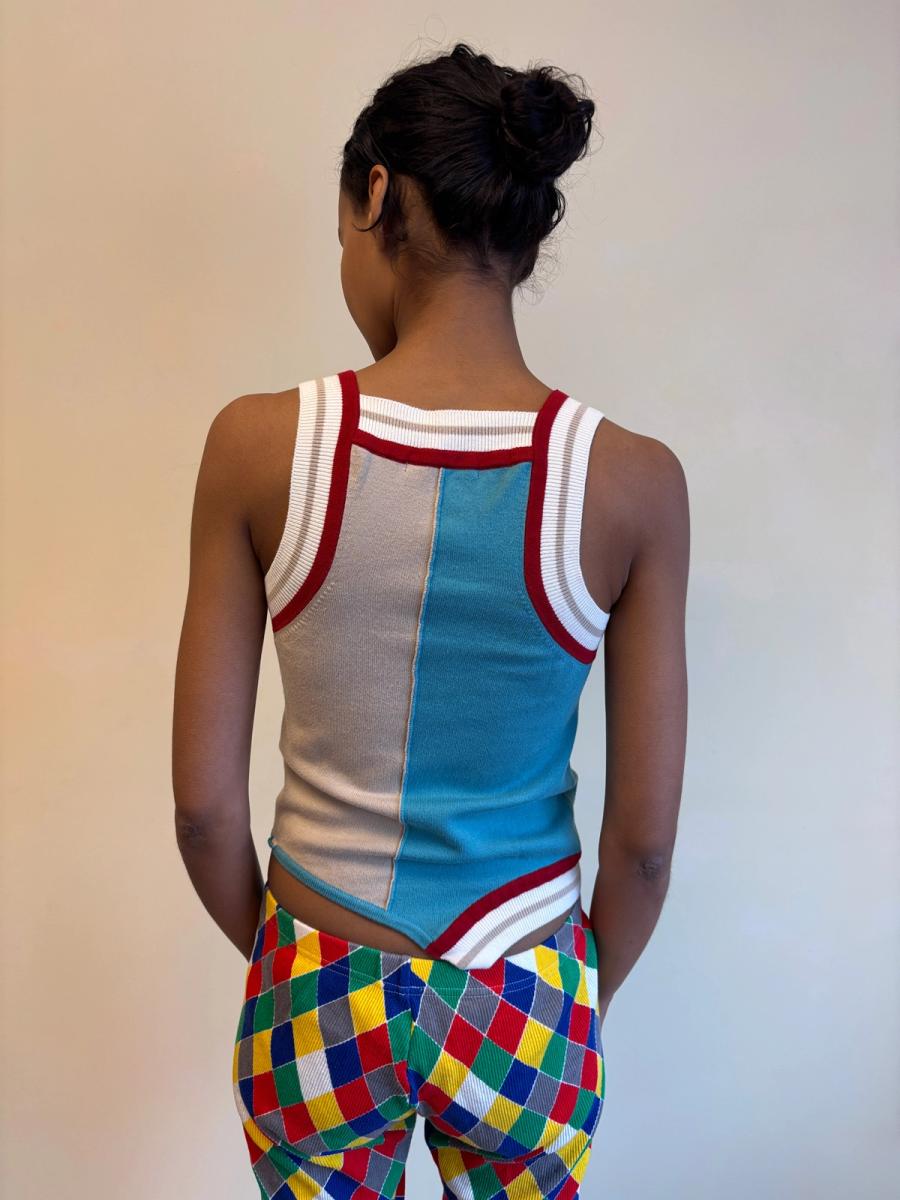 Plein Sud Knit Patchwork Tanktop product image