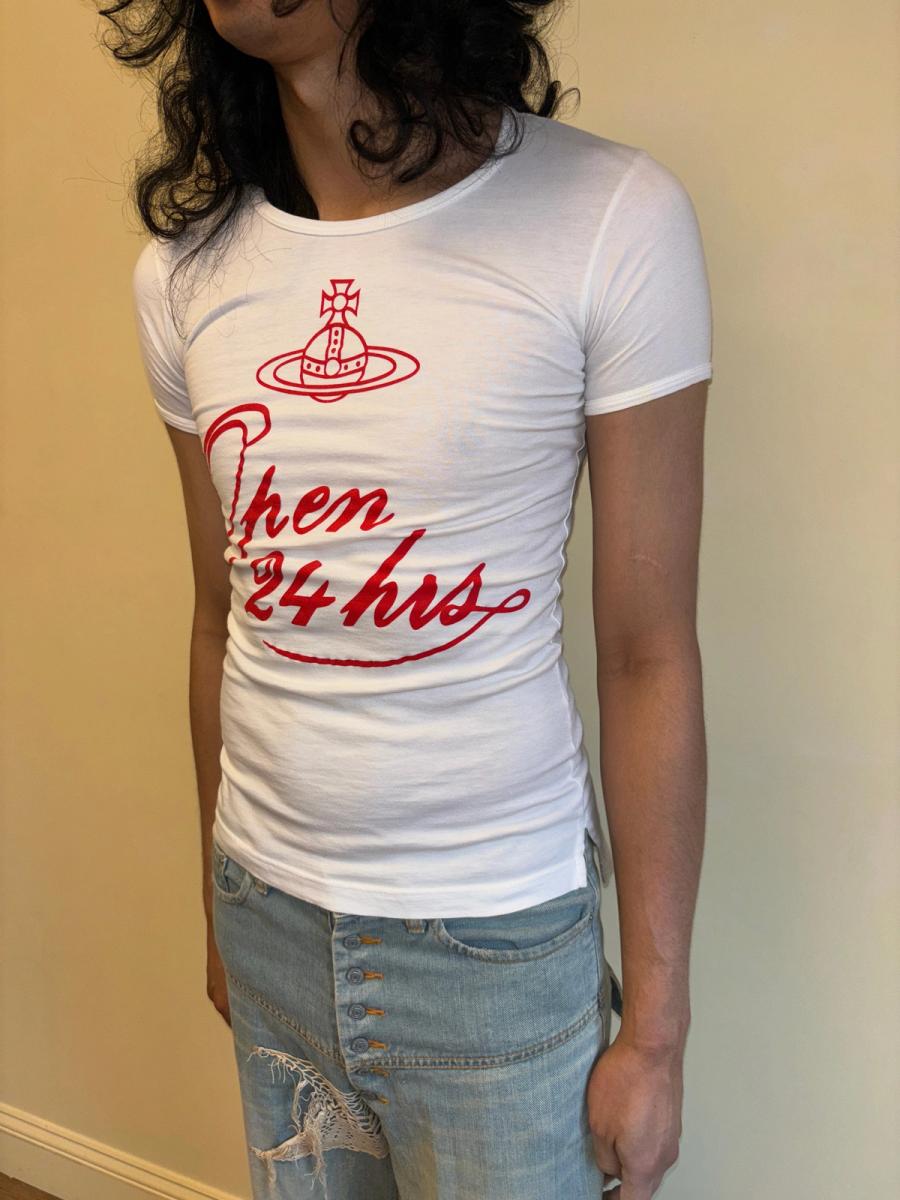 Vintage Vivienne Westwood 'Open 24 Hours' T-shirt product image