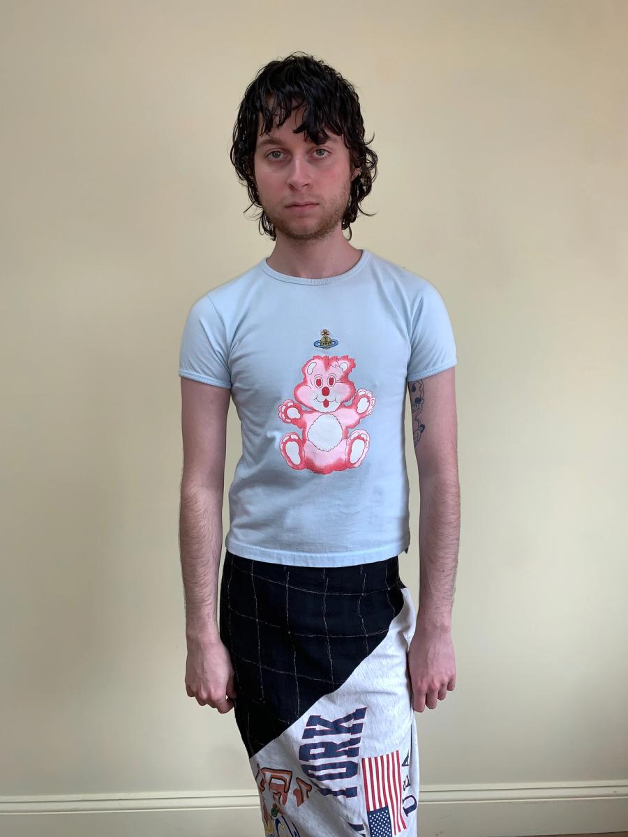90s Vivienne Westwood Baby Blue Teddy Bear T-shirt product image