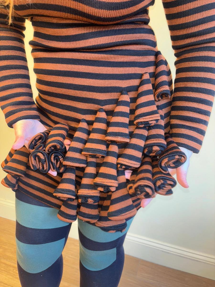 1980s Dorothée Bis Knit Dimensional Dress product image