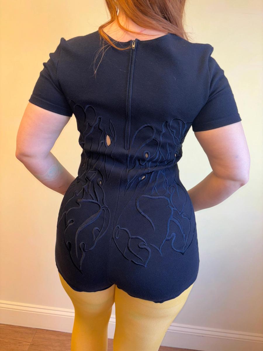 Krizia Maglia Embroidered Panther Bodysuit product image