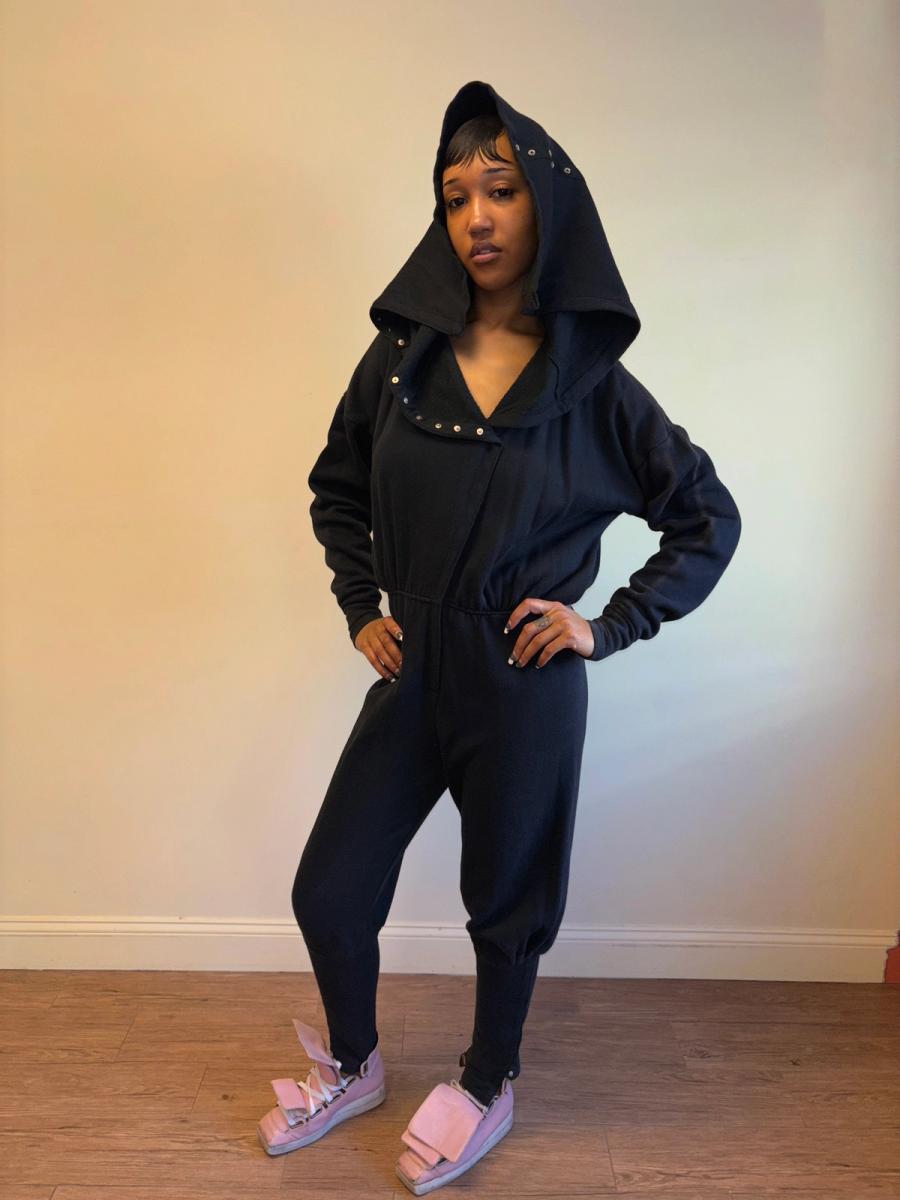 1980s Norma Kamali OMO Snap Sweatshirt Suit  product image