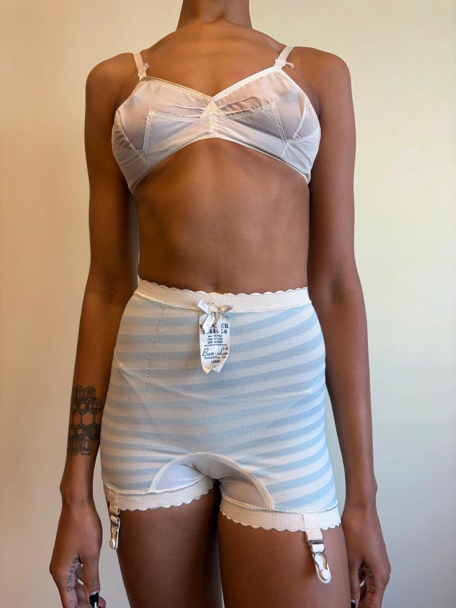 1950s French Bullet Bra with Jagged Design product image