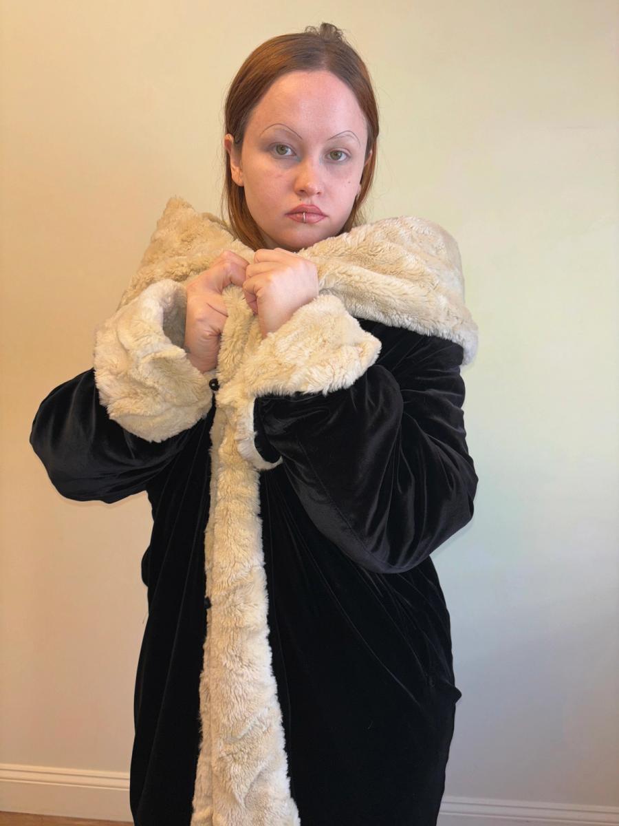 Norma Kamali 1920s- Inspired Velvet Coat product image