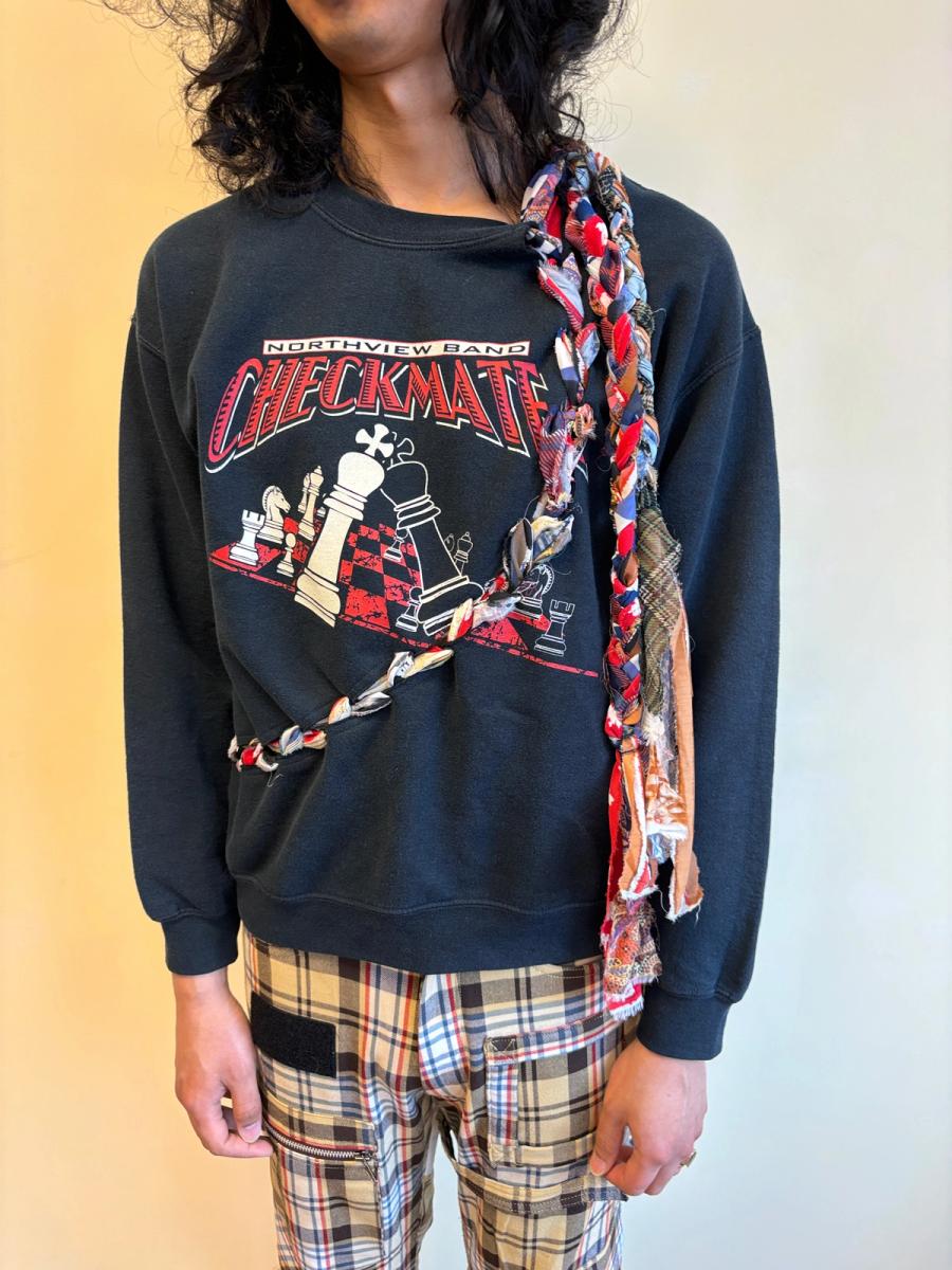 Tomoki Yurita Braided Checkmate Sweatshirt product image
