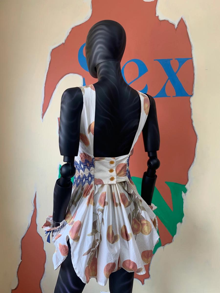 Vivienne Westwood S/S 1997 'Vive la Bagatelle' Smocked Peach Dress product image