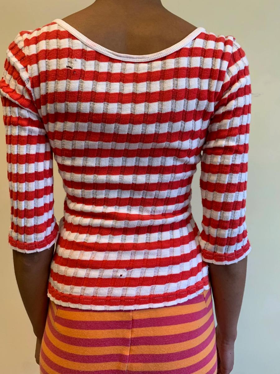 90s Vivienne Westwood Gold Label Striped Orb Top product image